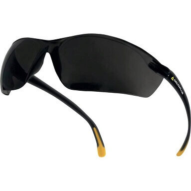 Delta Plus Meia Smoke UV400 Dark Wraparound Safety Glasses