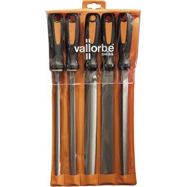 Vallorbe Engineers File Set - 5 Piece - 8 Inch Swiss Files