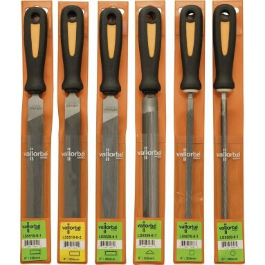 Vallorbe Engineers File Set - 6 Piece - 8 Inch Swiss Files