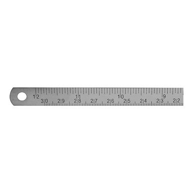 Stainless Steel Ruler - Right to Left - Metric/Imperial - Flexible EC2 Stainless Steel Ruler - Right to Left - Metric/Imperial - Flexible EC2