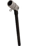 Aluminium Scaffold Spanner Bi-Hex 7/16w - Black Flat Handle