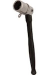 Aluminium Scaffold Spanner Bi-Hex 7/16w - Black Poker Handle