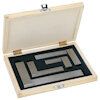 Engineers Square Set - 2, 3, 4 & 6 Inch Squares - Wooden Case