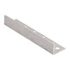 Genesis Brushed Chrome Tile Trim 10mm - Aluminium Straight 2.5m