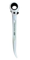Priory White Ratchet Podger Spanner Reversible 19mm/21mm