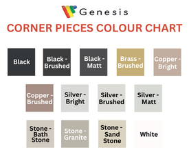 Tile corner trims - colours available