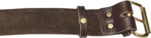 Premium brown leather scaffolding belt
