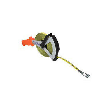 30m/100ft Tape Measure Nylon Coated Steel - Aluminium V Frame