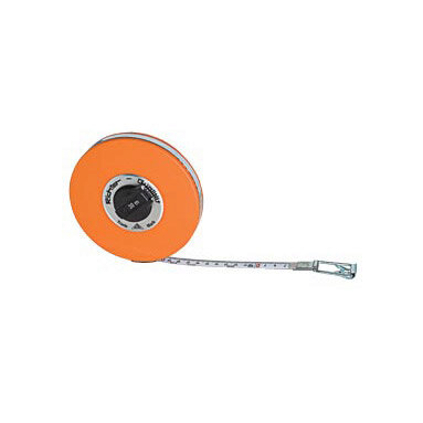 10m/33ft Tape Measure White Steel - Decimal Ft - Steel Case