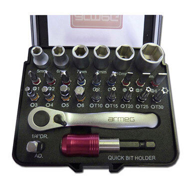 Armeg Screwdriver Bit & Socket Set - 27 Piece - SDB&SSET27