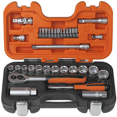 Bahco S330 Socket Set - 1/4in & 3/8in - 34pc