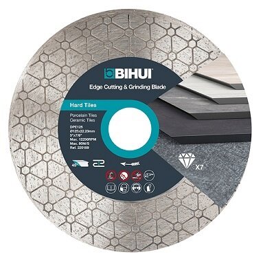 Bihui 125mm Edge Cutting & Grinding Blade - Porcelain