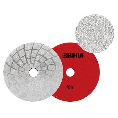 Bihui Vacuum Brazed Diamond Polishing Pad - 100 Grit (Coarse)