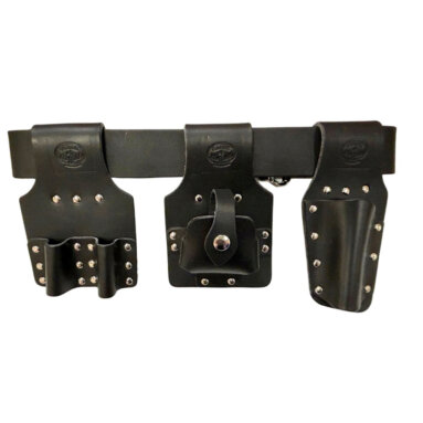 Scaffolders Tool Belt Set 4pc - Black Leather - Connell of Sheffield