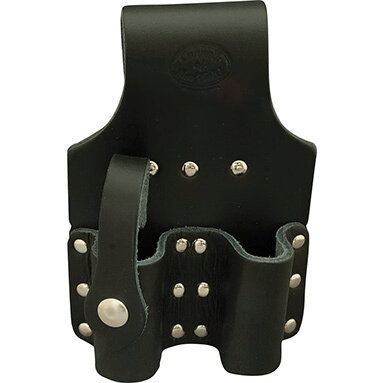 Double Adjustable Spanner Holder - Black Leather - Connell