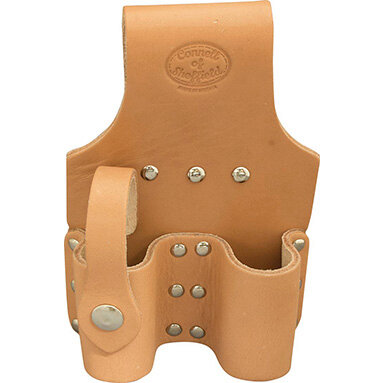 Double Adjustable Spanner Holder - Tan Leather - Connell of Sheffield