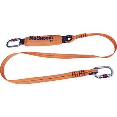 Webbing Shock Absorber Fall Arrester Lanyard 2m + 2 Karabiners