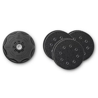 FEIN Circular Sanding Disc Set - Perforated (1x Pad, 6x Sheets)