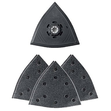 FEIN Triangle Sanding Set - Perforated (1x Pad, 6x Sheets) 
