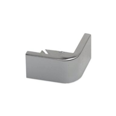 Genesis Bright Silver Tile Corner Trim 10mm - Aluminium Straight