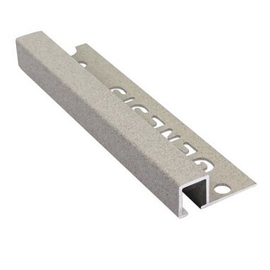 Genesis Granite Tile Corner Trim 10mm - Aluminium Square