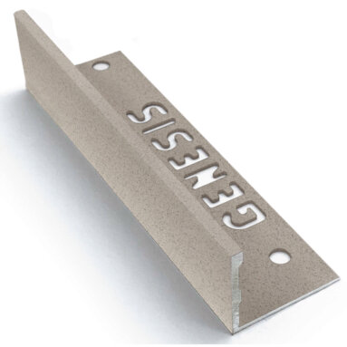 Genesis Granite Tile Trim 22.5mm - Aluminium Straight 2.5m