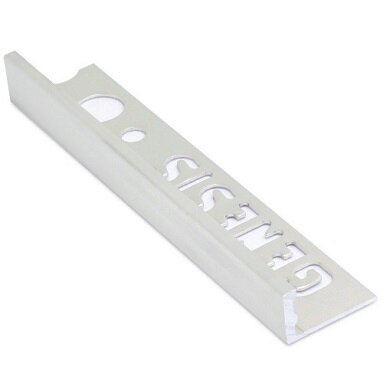 Genesis Mill Finish Tile Trim 10mm - Aluminium Straight 2.5m