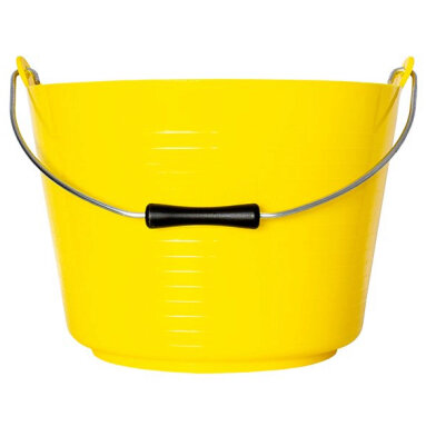 Gorilla Bucket 22L - Yellow - Moulded Handle