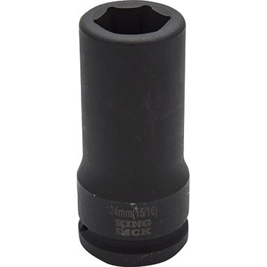 Impact Socket 3/4in - Deep - 24mm - King Dick Tools