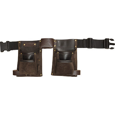 Kids / Childrens Tool Belt - Personalised - Deluxe Brown Leather