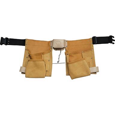 Leather Tool Belt Pouch - Personalised - 8 Pockets
