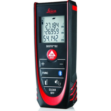 Leica Disto D2 BT - Bluetooth Laser Measurer (100m Range)