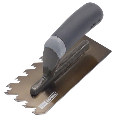 Refina Notched Tiling Trowel 8 Inch - 10mm Notch - Black