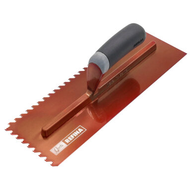 Refina Notched Tiling Trowel 14 Inch - 6mm Notch - Rose Gold