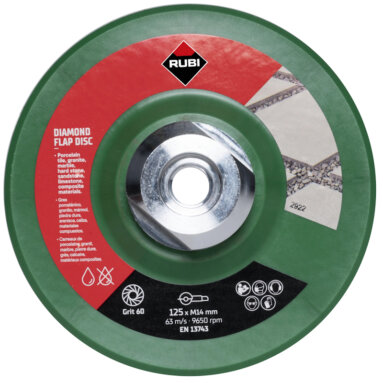 Rubi Laminated Diamond Blade / Flap Disc 115mm - 50 / 60 Grit