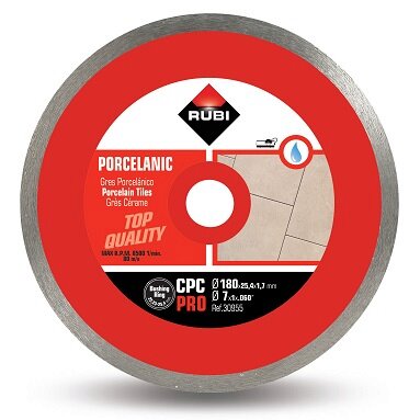 Rubi CPC 180mm - Porcelain Cutting Diamond Blade - Pro