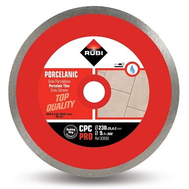 Rubi CPC 230mm - Porcelain Cutting Diamond Blade - Pro