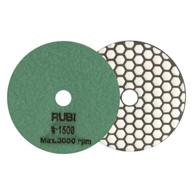 Rubi Flexible Dry Diamond Polishing Pad - 1500 Grit (Smooth)