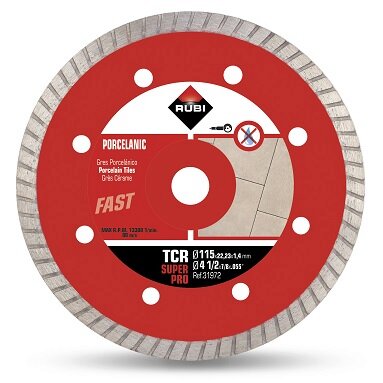 Rubi TCR 115mm Porcelain Diamond Blade - Super Pro