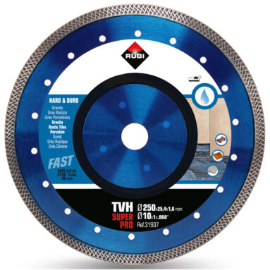 Rubi TVH 250 mm Diamond Blade - Rubi Tile Cutter Blade Inc DC 250