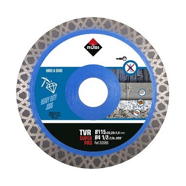 Rubi TVR 115mm Heavy Duty Porcelain Diamond Blade - Super Pro