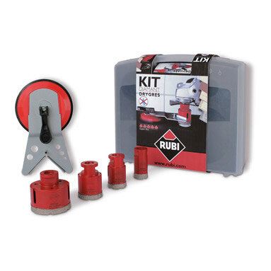 Rubi Dry Cutting Kit - Inc 4x Diamond Bits (28-65mm)