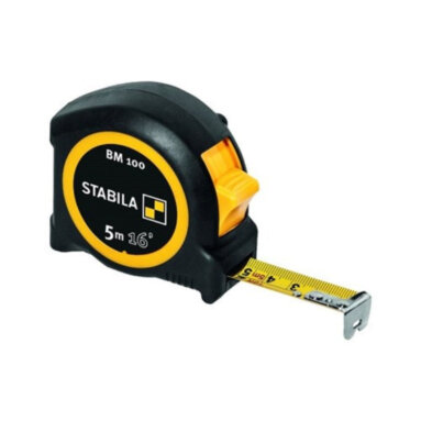 Stabila 5m/16ft Compact Pocket Tape - BM 100