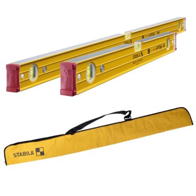 Stabila Spirit Level Set 96-2 - 60cm & 120cm (2pc) + Free Carry Case