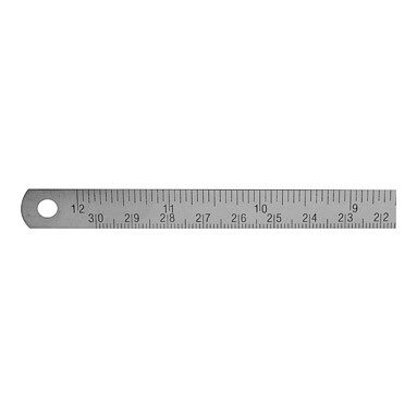 Stainless Steel Ruler - Right to Left - Metric/Imperial - Flexible EC2