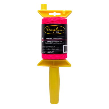 Stringliner Pro String Brick Line Reel - Hi Vis Pink - 500ft