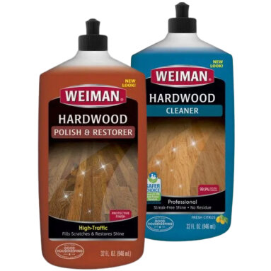 Weiman Hardwood Floor Polish & Restorer + Floor Cleaner (2x 946ml)