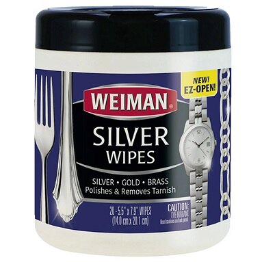 Weiman Silver Wipes (x20) - Cleans, Polishes & Restores Silverware