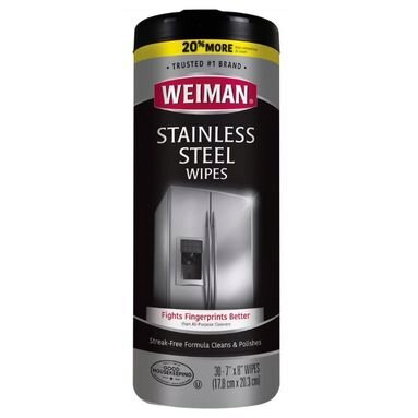 Weiman Stainless Steel Wipes (x30) - Cleans & Protects Appliances