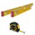 Stabila Spirit Level Set 96-2 - 60cm & 120cm (2pc) + Free 5m Tape